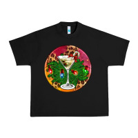Black Christmas martini Urban Heavy Tee - AdoDesignShop