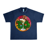 Navy Christmas martini Urban Heavy Tee - AdoDesignShop
