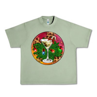 Oil Green Christmas martini Urban Heavy Tee - AdoDesignShop