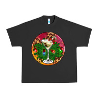 Pigment Black Christmas martini Urban Heavy Tee - AdoDesignShop