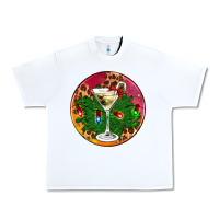 White Christmas martini Urban Heavy Tee - AdoDesignShop