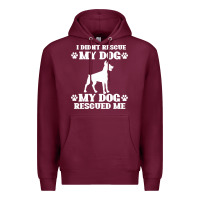 Burgundy rescue dog Premium Hoodie - Bettercallsaul