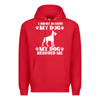 Red rescue dog Premium Hoodie - Bettercallsaul