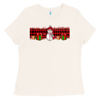 Bone Christmas snowman Ladies Tee - JahusDesignShop