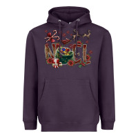 Plum Noel Heavyweight Hoodie - SublimationCraftShop