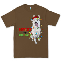 Cacao merry and bright white shepherd Premium Tee - RanaPortraitStore