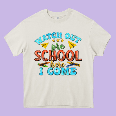 Heavy Core Tee watch out pre school here i come