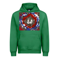Emerald patriotic tie dye Urban Hoodie - CowGirlArtShop