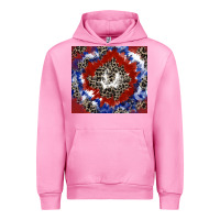 Fuchsia Pink patriotic tie dye Urban Hoodie - CowGirlArtShop