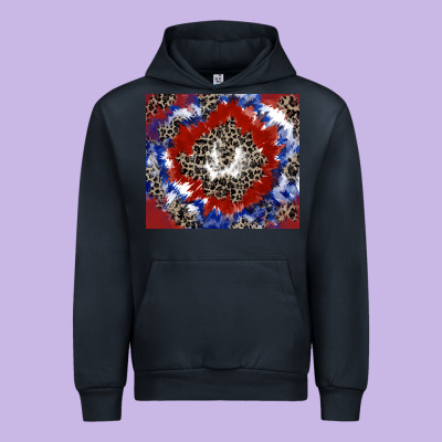 Patriotic Tie Dye Urban Hoodie Designed By Cowgirlartshop