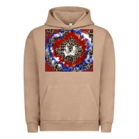 Pigment Burro patriotic tie dye Urban Hoodie - CowGirlArtShop