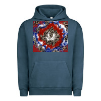 Pigment Midnight Navy patriotic tie dye Urban Hoodie - CowGirlArtShop