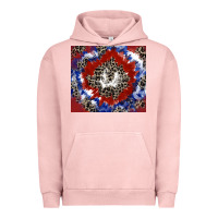 Pigment Salmon patriotic tie dye Urban Hoodie - CowGirlArtShop