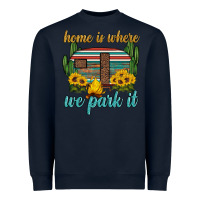 Navy home is where we park it Heavyweight Sweatshirt - Artiststas