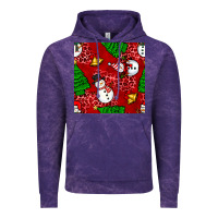 Cloud Purple christmas snowman and trees seamless pattern Vintage Hoodie - BundleAndBundleShop