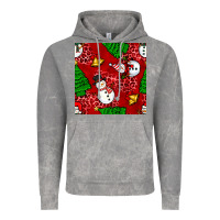 Cloud Rock christmas snowman and trees seamless pattern Vintage Hoodie - BundleAndBundleShop