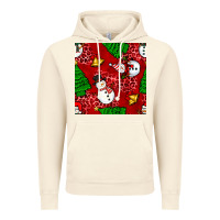 Vintage Artic christmas snowman and trees seamless pattern Vintage Hoodie - BundleAndBundleShop