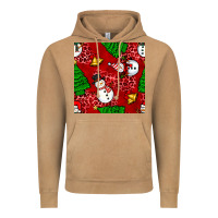 Vintage Camel christmas snowman and trees seamless pattern Vintage Hoodie - BundleAndBundleShop