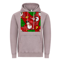 Vintage Zinc christmas snowman and trees seamless pattern Vintage Hoodie - BundleAndBundleShop