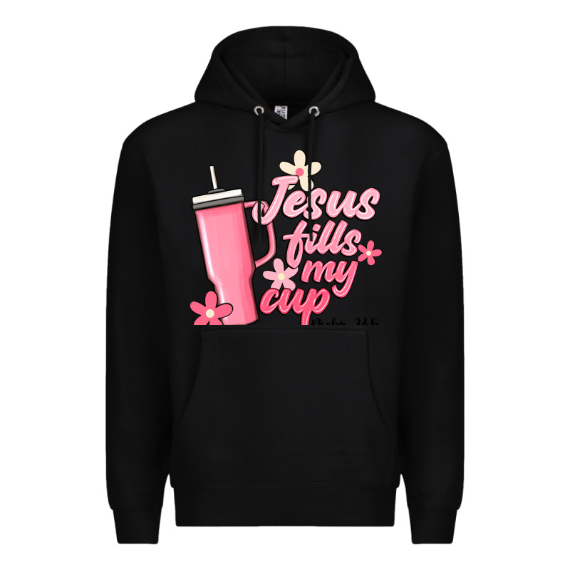 Jesus Fills My Cup Premium Hoodie by JahusDesignShop | Teevron