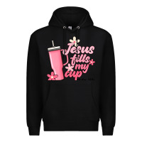Black jesus fills my cup Premium Hoodie - JahusDesignShop