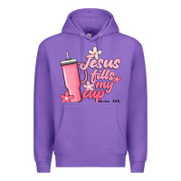 Purple jesus fills my cup Premium Hoodie - JahusDesignShop