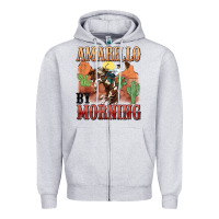 Heather Grey amarillo by morning Zipper Hoodie - MaliasSmallBusiness