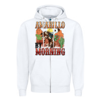 White amarillo by morning Zipper Hoodie - MaliasSmallBusiness