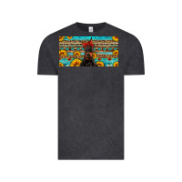 Vintage Black doberman with sunflowers license plate Vintage Tee - Artiststas