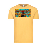 Vintage Mustard doberman with sunflowers license plate Vintage Tee - Artiststas