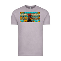 Doberman With Sunflowers License Plate Vintage Tee | Teevron