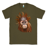 Army Green baby orangutan Classic Tee - LillyAllenDesigns