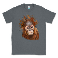 Charcoal Heather baby orangutan Classic Tee - LillyAllenDesigns