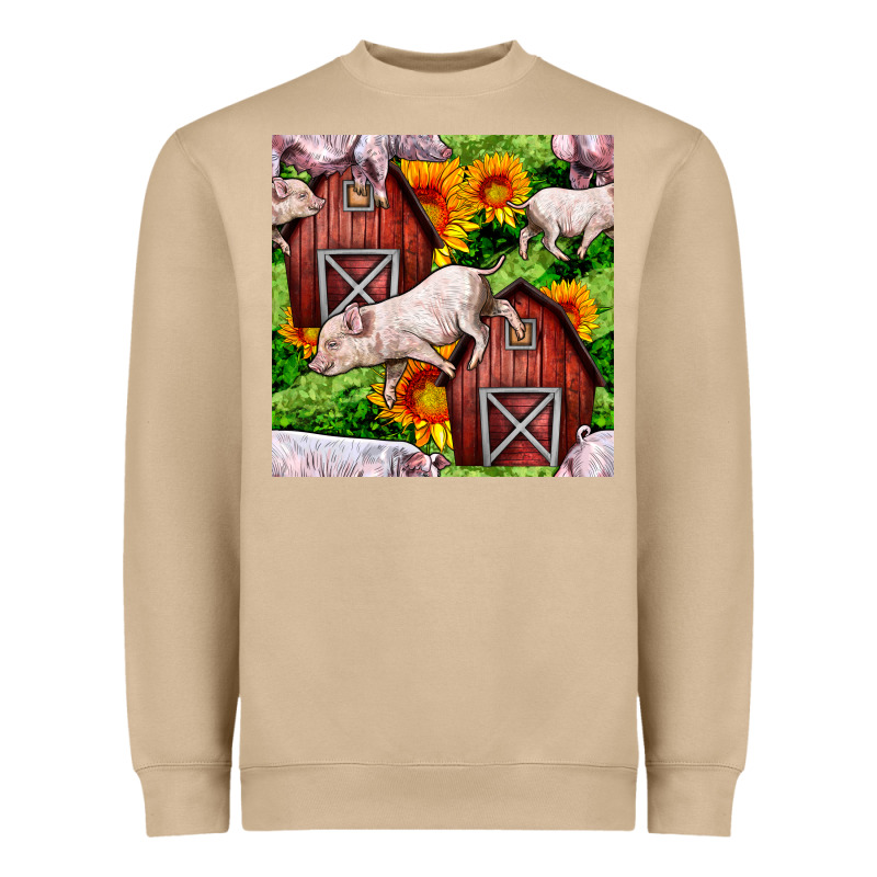 Mama And Baby Pig Heavyweight Sweatshirt by BundleAndBundleShop | Teevron