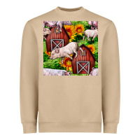 Mushroom Mama And Baby Pig Heavyweight Sweatshirt - BundleAndBundleShop