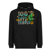 Black 100 days sharfer Heavyweight Hoodie - SublimationCraftShop