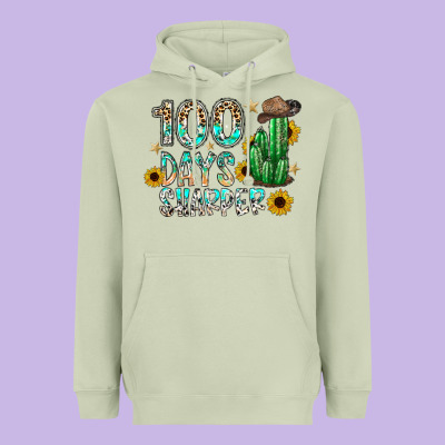 100 Days Sharfer Heavyweight Hoodie Designed By Sublimationcraftshop