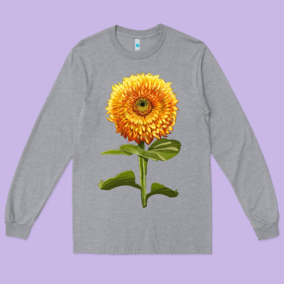 Gummy Bear Sunflower Long Sleeve Tee Designed By Lillyallendesigns