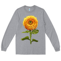 Heather Grey gummy bear sunflower Long Sleeve Tee - LillyAllenDesigns
