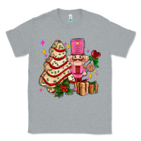 Heather Grey christmas tree cake and nutcracker with gifts ado Classic Tee - AdoDesignShop