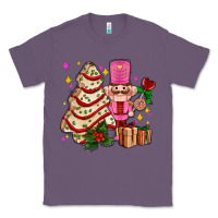 Lavender christmas tree cake and nutcracker with gifts ado Classic Tee - AdoDesignShop