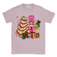 Lilac christmas tree cake and nutcracker with gifts ado Classic Tee - AdoDesignShop