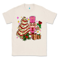 Natural christmas tree cake and nutcracker with gifts ado Classic Tee - AdoDesignShop