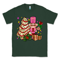 Sports Green christmas tree cake and nutcracker with gifts ado Classic Tee - AdoDesignShop