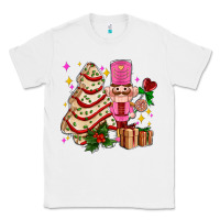 White christmas tree cake and nutcracker with gifts ado Classic Tee - AdoDesignShop