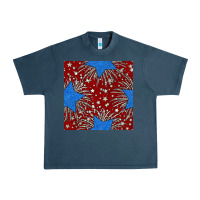 Midnight Navy Glitter 4th of July Seamless Pattern Urban Heavy Tee - BundleAndBundleShop