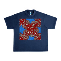 Navy Glitter 4th of July Seamless Pattern Urban Heavy Tee - BundleAndBundleShop
