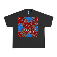 Pigment Black Glitter 4th of July Seamless Pattern Urban Heavy Tee - BundleAndBundleShop