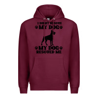 Burgundy rescue dog Premium Hoodie - Bettercallsaul