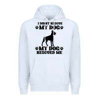 White rescue dog Premium Hoodie - Bettercallsaul